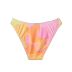 Women's High Leg Cheeky Bikini Bottom - Wild Fable™ Pink/Orange/Yellow Tie-Dye -Wild Fable™ GUEST 68dcfa09 426e 4bd8 b8ce 0aa9335f1df2