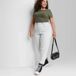 Women's Super-High Rise Tapered Jeans - Wild Fable™ Ultra Light Wash -Wild Fable™ GUEST 6bc07616 8dff 4522 9e3a 572c492913bd