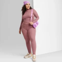 Women's High-Waisted Slim Fit Skinny Synthetic Leggings - Wild Fable™ -Wild Fable™ GUEST 6e101415 5493 47c1 861e 09c2351713b2