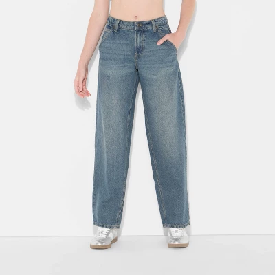 Women's 90's Mid-Rise Relaxed Straight Jeans - Wild Fable™ 1 Women's 90's Mid-Rise Relaxed Straight Jeans - Wild Fable™