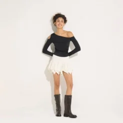 Women's One-Shoulder Long Sleeve Knit Top - Wild Fable™ -Wild Fable™ GUEST 712b53ac 0582 40db ab96 9e29e91dd474