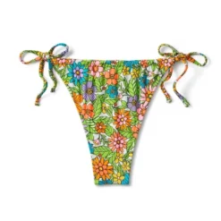 Women's Side-Tie Adjustable Coverage Ultra High Leg Bikini Bottom - Wild Fable™ Floral Print -Wild Fable™ GUEST 7199a5c5 a02c 4736 b574 9a45d121944f