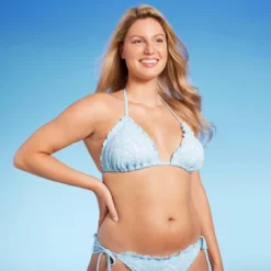 Women's Lace Detail Triangle Bikini Top - Wild Fable™ Blue 9 Women's Lace Detail Triangle Bikini Top - Wild Fable™ Blue -Wild Fable™ GUEST 77c75d63 7394 4800 abd4 1949a89d4b94
