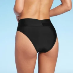 Women's Crossover High Leg Cheeky Mid-Rise Bikini Bottom - Wild Fable™ -Wild Fable™ GUEST 7a342551 5c82 4805 a8f1 57dbf8774edd