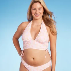 Women's Cinch Side Longline Halter Bikini Top - Wild Fable™ Multi Floral Print -Wild Fable™ GUEST 7e310a26 a376 4489 8733 0755d60647c1