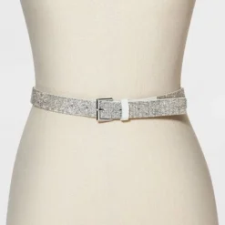Women's Rhinestone Belt - Wild Fable™ White