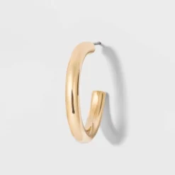 Open Graduated Size Hoop Earring Set 3ct - Wild Fable™ Gold: Nickel-Free Metal, Post Closure