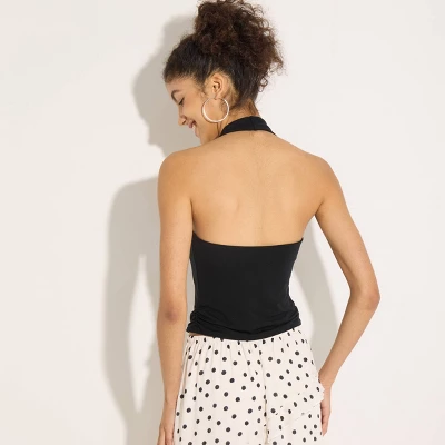 Women's Knit Tie-Front Halter Top - Wild Fable™ 1 Women's Knit Tie-Front Halter Top - Wild Fable™