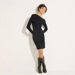 Women's Off-Shoulder Draped Dress - Wild Fable™ Black 5 Women's Off-Shoulder Draped Dress - Wild Fable™ Black -Wild Fable™ GUEST 863864dd 32d2 4b40 a6cb 4098e751f13c