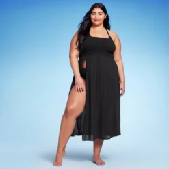 Women's Smocked High Slit Convertible Cover Up Dress - Wild Fable™ -Wild Fable™ GUEST 8a14f939 7a45 41b1 b667 1afd7c4c90b3