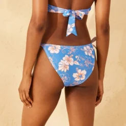 Women's Low-Rise Tricot High Leg Cheeky Side-Tie Bikini Bottom - Wild Fable™