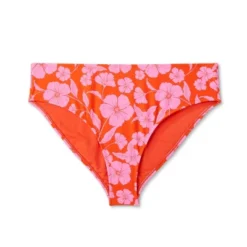 Women's High Leg Extra Cheeky Low-Rise Bikini Bottom - Wild Fable™ Orange/Pink Tropical Print -Wild Fable™ GUEST 8efded8f 6ab1 4acd 9f33 9272e8b22c8e