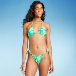 Women's Adjustable Coverage Bikini Bottom - Wild Fable™ Blue/Green Tropical Print -Wild Fable™ GUEST 9039f742 dce2 43bb b026 0d0503798706
