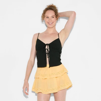 Women's Game Day Flyaway Woven Tank Top - Wild Fable™ 1 Women's Game Day Flyaway Woven Tank Top - Wild Fable™