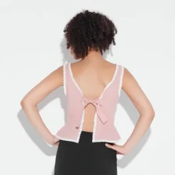 Women's Game Day Tie Back Peplum Top - Wild Fable™