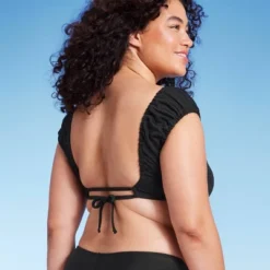 Women's Cap Sleeve Smocked Bralette Bikini Top - Wild Fable™ -Wild Fable™ GUEST 9348d823 5432 484f 8f2c b0ff17b82845