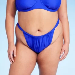 Women's Mid-Rise Cheeky High Leg Bikini Bottom - Wild Fable™ Blue 5 Women's Mid-Rise Cheeky High Leg Bikini Bottom - Wild Fable™ Blue -Wild Fable™ GUEST 9732027b 0efc 47c9 a00e 458bf5683679