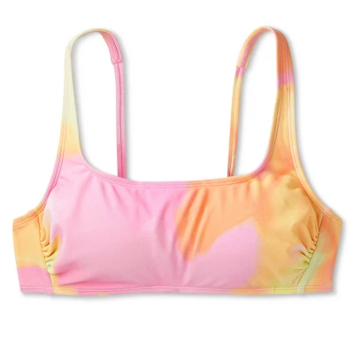 Women's Bralette Bikini Top - Wild Fable™ Pink/Orange/Yellow Tie-Dye 5 Women's Bralette Bikini Top - Wild Fable™ Pink/Orange/Yellow Tie-Dye - Image 5