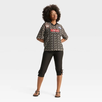 Women's Knit Elbow Sleeve V-Neck Polo Shirt - Wild Fable™ 2 Women's Knit Elbow Sleeve V-Neck Polo Shirt - Wild Fable™ - Image 2