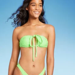 Women's Terry Textured U-Neck Multi-Way Bralette Bikini Top - Wild Fable™ Tropical Green -Wild Fable™ GUEST 9bbe87cb c5bc 4b12 9322 5b533e62a6d9