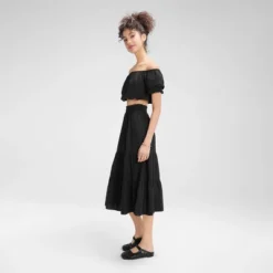 Women's Off-Shoulder Crop Blouse - Wild Fable™ -Wild Fable™ GUEST 9dcf1e66 101f 488d 83f0 3831f786c578