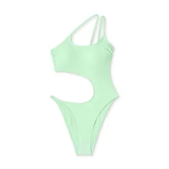 Women's One Shoulder Cut Out One Piece Swimsuit - Wild Fable™ Light Green -Wild Fable™ GUEST a0fa35e7 6cf3 4ce4 a7b9 eccdfa004996