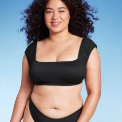 Women's Cap Sleeve Smocked Bralette Bikini Top - Wild Fable™ -Wild Fable™ GUEST a143359d 31a7 4be1 b11f af4e9a1b274a