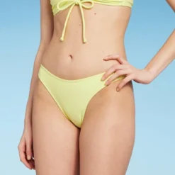 Women's High Leg Cheeky Bikini Bottom - Wild Fable™ Light Yellow -Wild Fable™ GUEST a2c99d9a 4aa1 45df abd7 63ac01000aa1