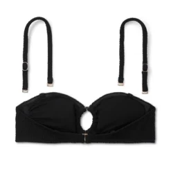 Women's Ribbed Textured O-Ring Bandeau Bikini Top - Wild Fable™ -Wild Fable™ GUEST a403be20 cc2c 4d56 a60d 808bfb19b3a2