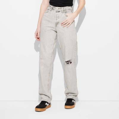 Women's High-Rise Curvy Straight Jeans - Wild Fable™ 1 Women's High-Rise Curvy Straight Jeans - Wild Fable™