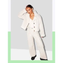 Women's High-Rise Straight Leg Faux Leather Cargo Pants - Wild Fableā¢