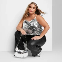 Trio Imitation Rhodium With Glass Crystal Rhinestone Hoop Stud Earring Set 3pc - Wild Fable™ White Crystal: Sparkly Hoops, Nickel-Free Metal -Wild Fable™ GUEST a7afe79f 1e63 43f5 a714 c5aedd92c993