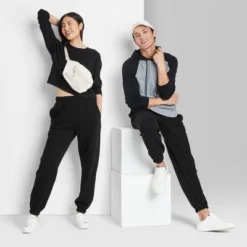 Women's High-Rise Fleece Sweatpants - Wild Fable™ -Wild Fable™ GUEST a8bfe3f5 b70e 4523 8f20 4b8c341bbd9c