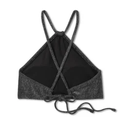 Women's High Next Halter Bralette Bikini Top - Wild Fable™ Black Lurex -Wild Fable™ GUEST ac245152 e46b 4fdd 9575 830dad9109e4