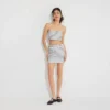 Women's Jacquard Knit Tie-Front Mini Skirt - Wild Fable™