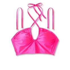 Women's Longline Wrap Halter Bikini Top - Wild Fable™ Pink Shine -Wild Fable™ GUEST aced0dd2 3e86 47e3 b094 2187f9639a3d