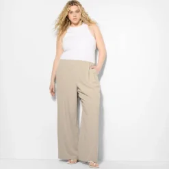 Women's Linen Trousers - Wild Fable™ Beige -Wild Fable™ GUEST ae93562c 560c 4421 956d 05850699c06b