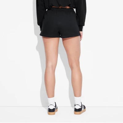 Women's High-Rise Fleece Shorts - Wild Fable™ 2 Women's High-Rise Fleece Shorts - Wild Fable™ - Image 2