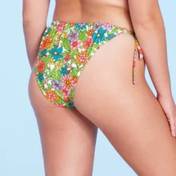 Women's Side-Tie Adjustable Coverage Ultra High Leg Bikini Bottom - Wild Fable™ Floral Print -Wild Fable™ GUEST b02a0c74 e324 4a43 8863 0cc7589d5637