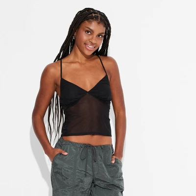 Women's Mesh V-Neck Tank Top - Wild Fable™ 1 Women's Mesh V-Neck Tank Top - Wild Fable™