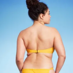Women's Knot-Front Bandeau Bikini Top - Wild Fable™ Yellow -Wild Fable™ GUEST b6c2a017 a0e6 4ade 9616 180d51cff5b1