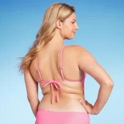 Women's Cowl Neck Longline Bralette Bikini Top - Wild Fable™ Pink Shine -Wild Fable™ GUEST b7ccc465 d004 4848 aaac e5f7ebbb3070