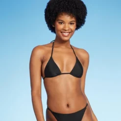 Women's Low Coverage Mini Triangle Bikini Top - Wild Fable™ Black -Wild Fable™ GUEST ba8c8342 43c6 4d62 a7f6 43b9cf226804