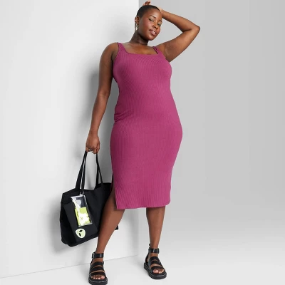 Women's Knit Midi Bodycon Dress - Wild Fable™ 3 Women's Knit Midi Bodycon Dress - Wild Fable™ - Image 3