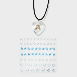 Acrylic Heart With Face Gems Pendant Necklace - Wild Fable™ Clear/Black -Wild Fable™ GUEST c032d99b 3eba 44b6 85ad 02cdde377fb0