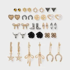 Western Earring Set 18pc - Wild Fable™ Gold/Silver -Wild Fable™ GUEST c089158e fae8 42d6 a10c 27808c2ffbec