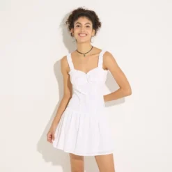 Women's Eyelet Ruffle Babydoll Dress - Wild Fable™ Fresh White -Wild Fable™ GUEST c3754081 e9a1 48ed b12b d4891b46d70d