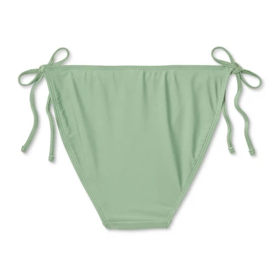 Women's Side-Tie Medium Coverage Bikini Bottom - Wild Fable™ Soft Green 6 Women's Side-Tie Medium Coverage Bikini Bottom - Wild Fable™ Soft Green - Image 6