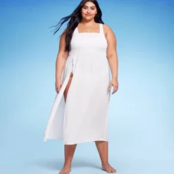 Women's Smocked High Slit Convertible Cover Up Dress - Wild Fable™ -Wild Fable™ GUEST c45df215 bfa4 4f53 8845 a95cc6096cc9