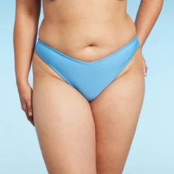 Women's V-Front High Leg Cheeky Bikini Bottom - Wild Fable™ Bright Blue -Wild Fable™ GUEST c4ebeed0 7e2c 4cf1 9ef4 c54ad880fa96